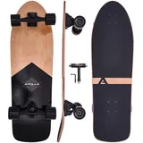 Apollo Surfskate pro Board | midi Longboard für Erwachsende, Kinder mit hochwertiger Surf Skate Achse | Mini Cruiser Board für Streetsurf | Carving & Pumping, Skateboard Kinder ab 6 Jahre