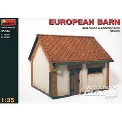 Kleine Scheune als Bausatz Modell von MiniArt 1:35