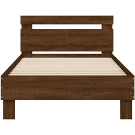 vidaXL Bettgestell 100 x 200 cm Braun