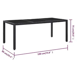 vidaXL Garten-Essgruppe 9-tlg. 45976