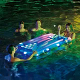 Summer Waves Luftmatratze Aqua Glow Bierpong inkl. LED-Funktion 160x84x19 cm