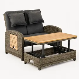 Greemotion Bahia Set 7-tlg. Grau/Braun