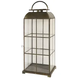 Chic Antique Laterne mir Eisengitter, H64 x L24 x B24 cm