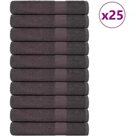 vidaXL Handtuchset 50 x 100 cm anthrazit 2 St.