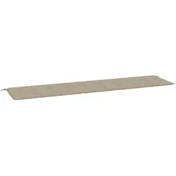 vidaXL Gartenbank-Auflage Taupe 200x50x4 cm