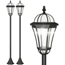 Outsunny Solar Gartenlaterne 2er-Set