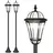 Outsunny Solar Gartenlaterne 2er-Set 
