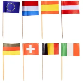 Papstar Deko-Picker 8 cm "Nationen",