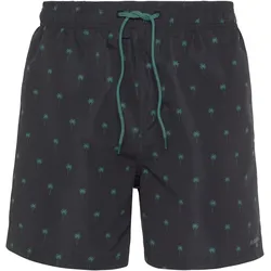 s.Oliver Badeshorts, mit Palmen-Design s.Oliver schwarz-petrol L