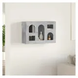 vidaXL Hängeschrank mit Regal 60 x 20 x 40 cm Grau