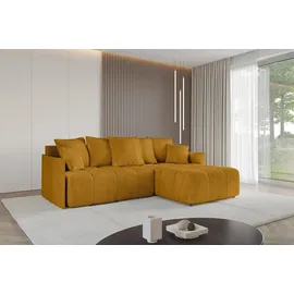 altdecor Ecksofa LONLI-L Cord 2-Sitzer Gelb