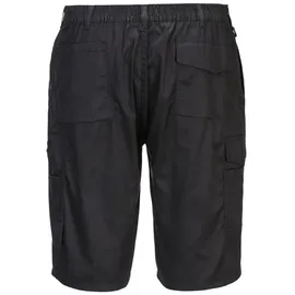 PORTWEST S790 Herren Hochleistungs-Komfort-Kampf-Cargo-Arbeitsshorts Schwarz, S
