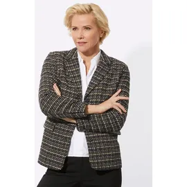 Witt Weiden Bouclé-Blazer in camel-schwarz-gemustert | Gr.: 40