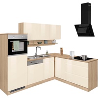 Kochstation Küche »KS-Virginia«, Stellbreite 230/190 cm, ohne E-Geräte, beige
