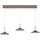 neuhaus pure® by paul neuhaus PURE Moon 3-flg. Ø 32,0 cm braun Glas