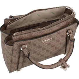 GUESS Eco Erica 2 Compartment Satchel Latte Logo - Einheitsgröße