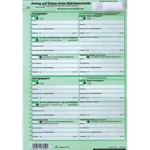 RNK 10 RNK-Verlag Mahnbescheid für maschinelle Bearbeitung Formulare 705L/10