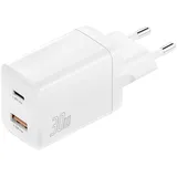 4smarts Ladegerät PDPlug Duos 30W 1C+1A weiß 30 W), USB Ladegerät, Weiss