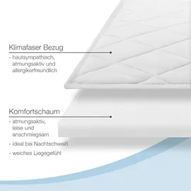 eloneo Komfortschaum Matratzen Topper 140 x 200 x 6 cm