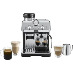DELONGHI La Specialista Arte EC9155.MB - 8 Mahlgrade und vorprogrammierte Kaffee-Rezepte, Siebträger Espressomaschine Edelstahl/Schwarz