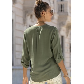 LASCANA Schlupfbluse Damen khaki Gr.38