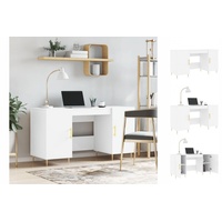VidaXL Schreibtisch Weiß 140x50x75 cm Holzwerkstoff