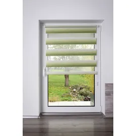 K-HOME Doppelrollo Madrid 35 x 150 cm Farbverlauf/Grün