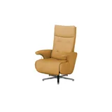 meinSofa Drehsessel aus Leder Franzi ¦ orange ¦ Maße (cm): B: 73 H: 115 T: 83