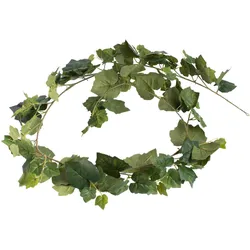 Kunstranke BOTANIC-HAUS "Weinlaubgirlande", grün, B:17cm H:195cm T:17cm Ø:17cm, Kunststoff, Kunstpflanzen