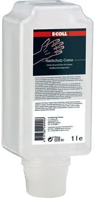 Hautschutzcreme nach Arbeit silikonfrei schwach fettend 1L Flasche - farblos