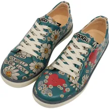 DOGO Damen Sneakers Sneaker Mehrfarbig, 36 EU