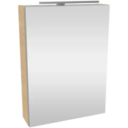 Fackelmann SBC LED Spiegelschrank 50 cm, Türanschlag links, Badmöbel,