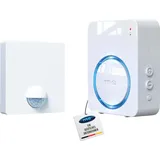 m-e modern-electronics 41491 Steckdose Bewegungsmelder 120° Weiß IP54