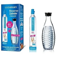 SodaStream Reservepack mit 1 x CO2-Zylinder 60l und 1x 0,6 L Glaskaraffe