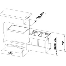 Blanco Flexon II 16 l Grau