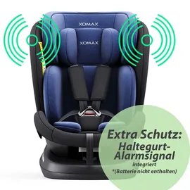 XOMAX 946i Kindersitz drehbar 360° mit ISOFIX, Liegefunktion I mitwachsend I 0-36 kg, 0-12 Jahre, Gruppe 0/1/2/3 I 5-Punkt-Gurt und 3-Punkt-Gurt I Bezug abnehmbar, waschbar I ECE R129