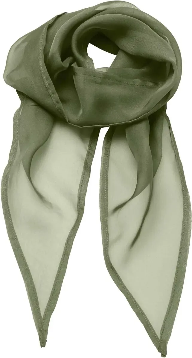 Premier Workwear Damen Chiffonschal 'Colours' Tuch PR740 olive (ca. pantone 378) 98 x 16,5 cm