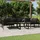 vidaXL Garten-Lounge-Set 7-tlg. Aluminium anthrazit