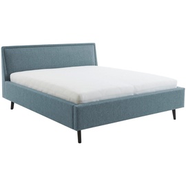 Meise Möbel Polsterbett Frieda wahlweise mit Lattenrost und Bettkasten, blau ¦ Maße cm B: 156 H: 105 T: 224
