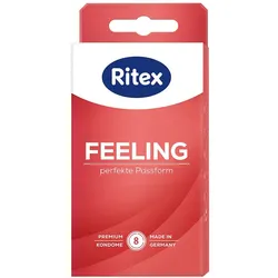 «Feeling» Perfekte Passform, konturierte Kondome (8 Kondome) 8 St