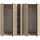 Livetastic Drehtürenschrank Oakland 230 x 183 x 53 cm Braun