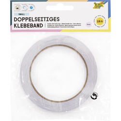 folia doppelseitiges Klebeband 5 mm  x 18 m transparent