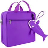 Annmore Tasche für Tiptoi Stift und Tiptoi Bücher Starterset, mit Tragbares Hai Hülle für Tiptoi Stift, Platz für 10 bis zu 12 Bücher, Transporttasche für Tiptoi Puzzle und Zubehör, Lila - L