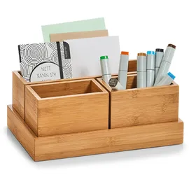 Zeller Organizer-Set Bambus 28 x 11 x 18 cm 4-tlg. natur