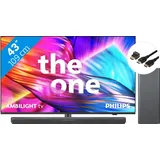 Philips The One 43PUS8909 - Ambilight (2024) + Soundbar + HDMI-Kabel