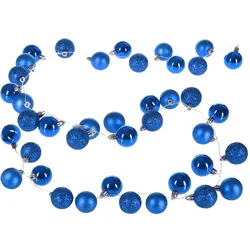Lichterkette Weihnachten LED Blau 2m Kugeln