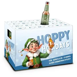 itenga Adventskalender für Bierkasten Stülper - Hoppy Holidays Wichtel - Bier Adventskalender