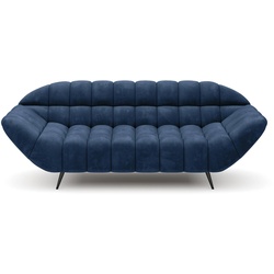 Sofa Gappa Stoff Blau 2-Sitzer