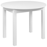 MID.YOU Esstisch Weiß rund eckig, 75 cm ausziehbar Esszimmer, Esstische, Esstische ausziehbar