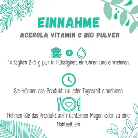 sinoplasan gmbh Bio Acerola Vitamin C Pulver 250 g